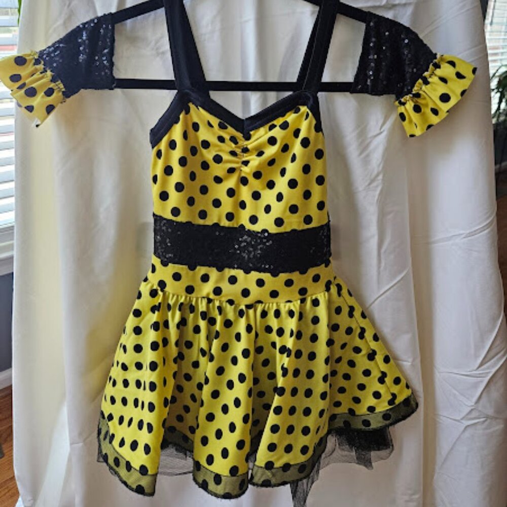 Weissman - Discontinued You Can't Stop The Beat - Yellow Dance Costume - Size IC